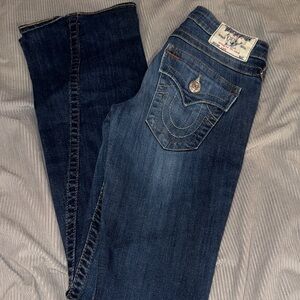 True Religion Women's Dark Blue Boot Cut Jeans